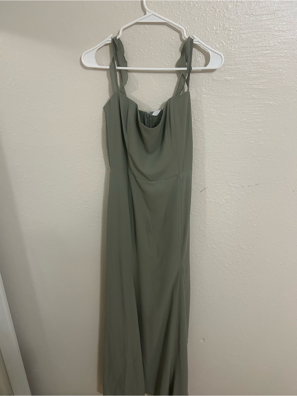 Park & Fifth Olive Green Bedford Off-shoulder Maxi Dress